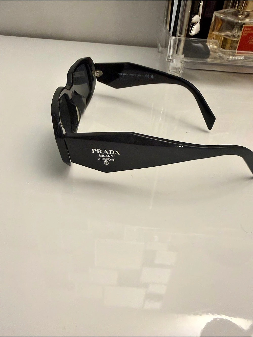 Prada Symbole Sunglasses Black Sunglasses - Picture 3 of 4